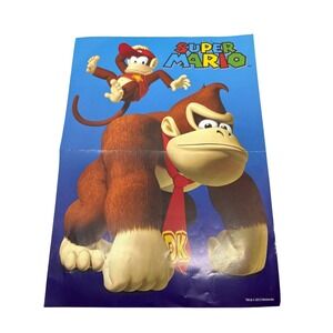 Super Mario Donkey Kong Poster 2013 Nintendo Retro Gaming Wall Art Decor